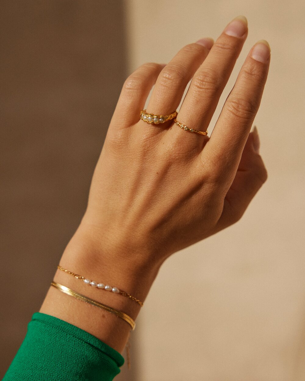 Caroline armbånd - Forgyldt